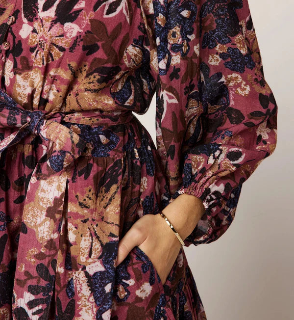 Cleobella Elvia Print Mini Dress in bergamo