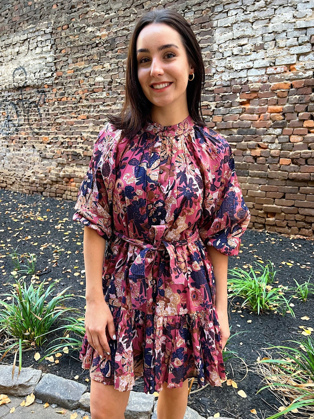 cleobella versailles mini dress Elvia Print vintage 90s 1990s and perfect for this Sexy Floral A-Line Boho Color:401 Cobalt