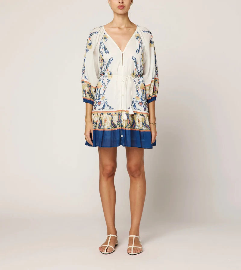 Cleobella Thora Mini Dress in monaco print