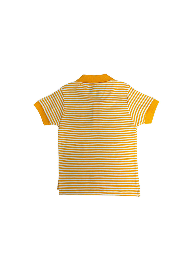 University of Tennessee Toddler Orange & White Striped Polo Embroidered Power T Logo TN Vols Gameday