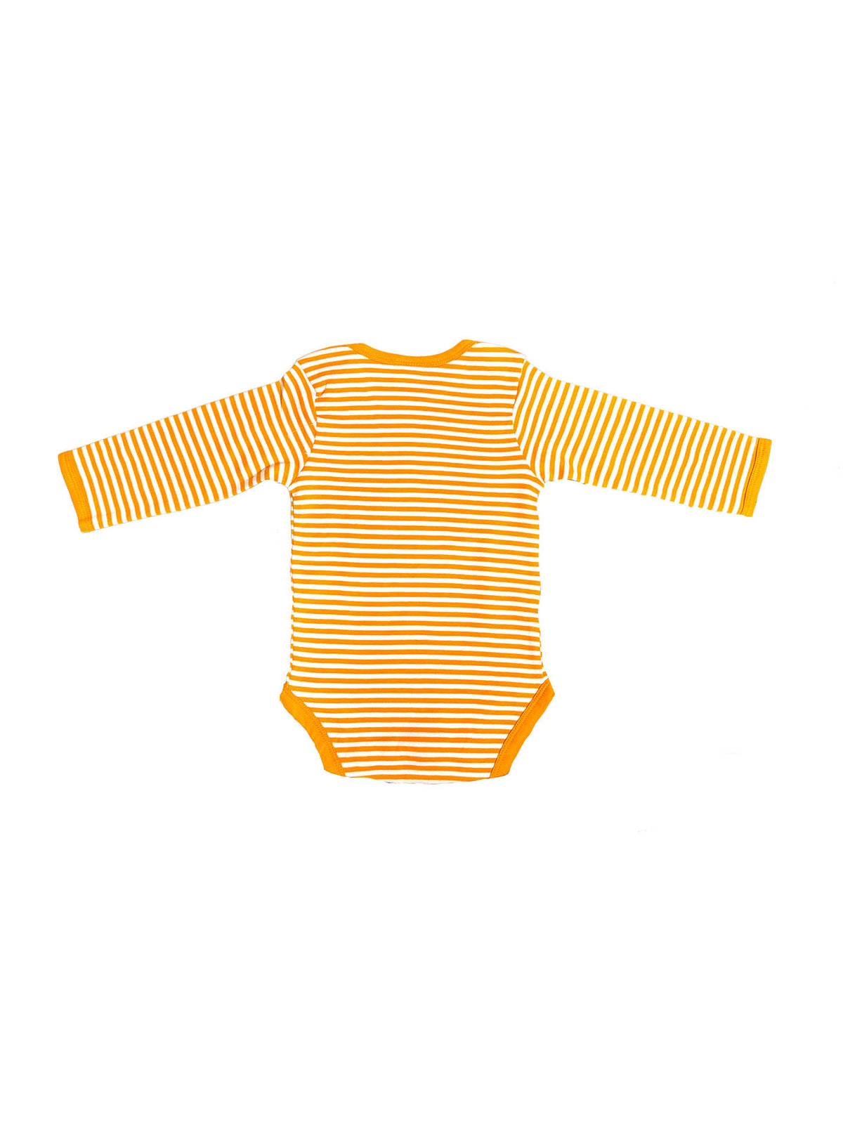 University of Tennessee Newborn & Baby Orange & White Striped Long Sleeve Bodysuit Embroidered Power T Logo TN Vols Gameday