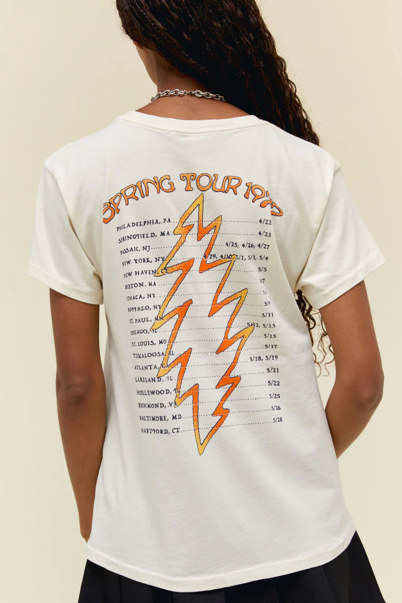 daydreamer grateful dead spring tour 1977 tee in stone vintage-back view