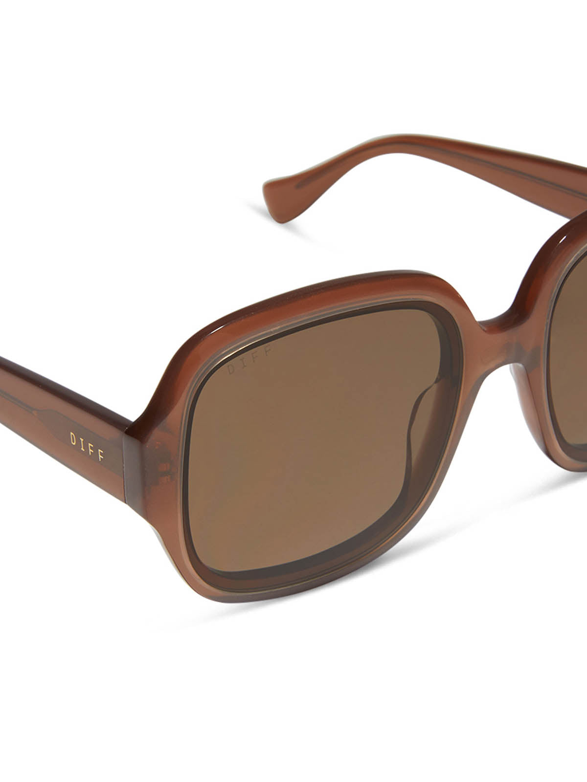 DIFF Eyewear Seraphina Sunglasses Macchiato & Brown Polarized