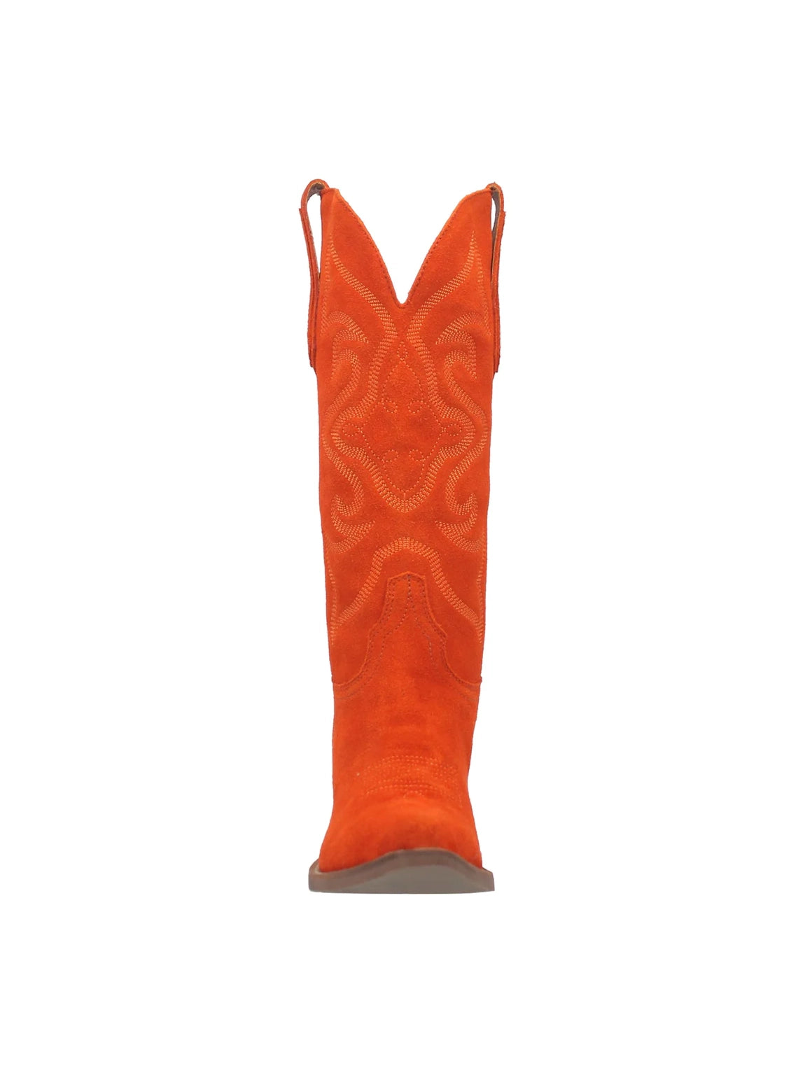 dingo1969 out west tall leather boots in orange