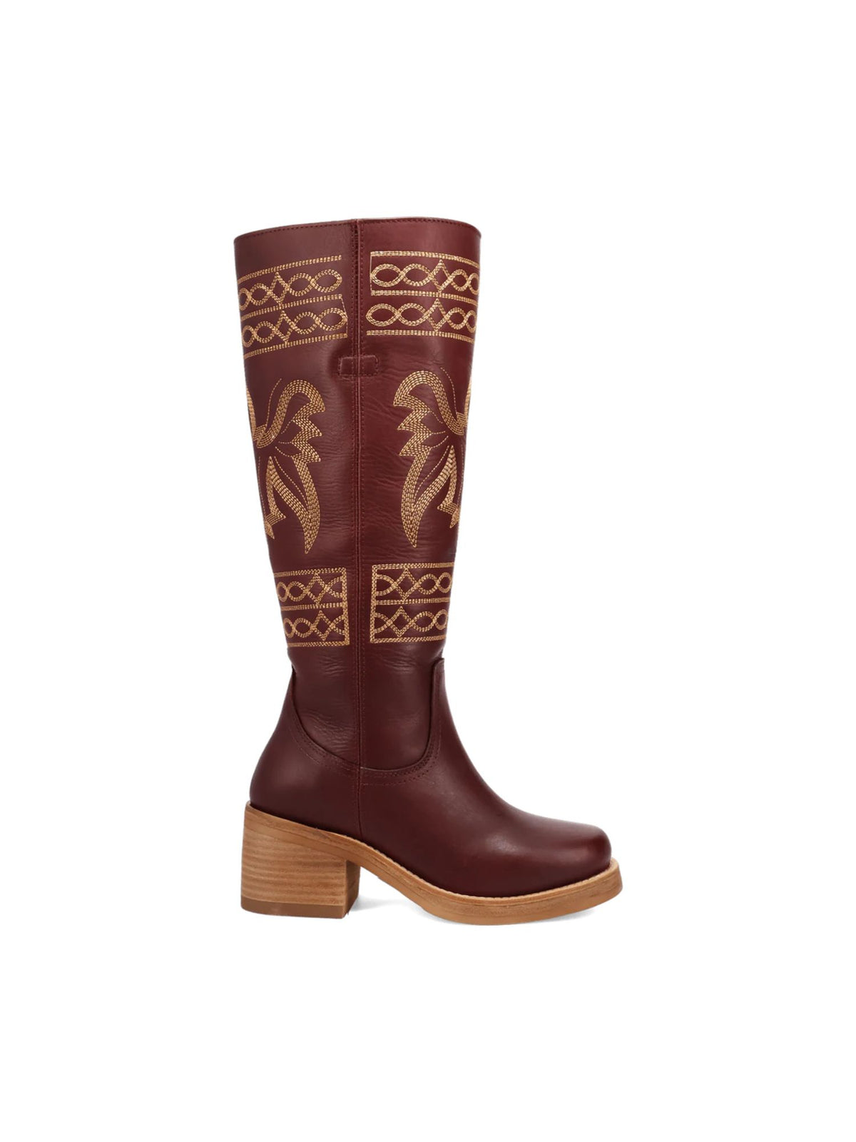 Dingo1969 Avalon Leather Western Boot in merlot