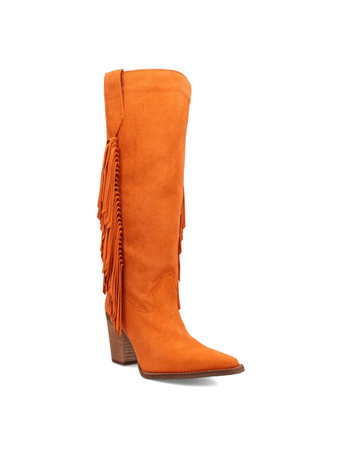 Dingo1969 Twister Fringe Tall Orange Boot
