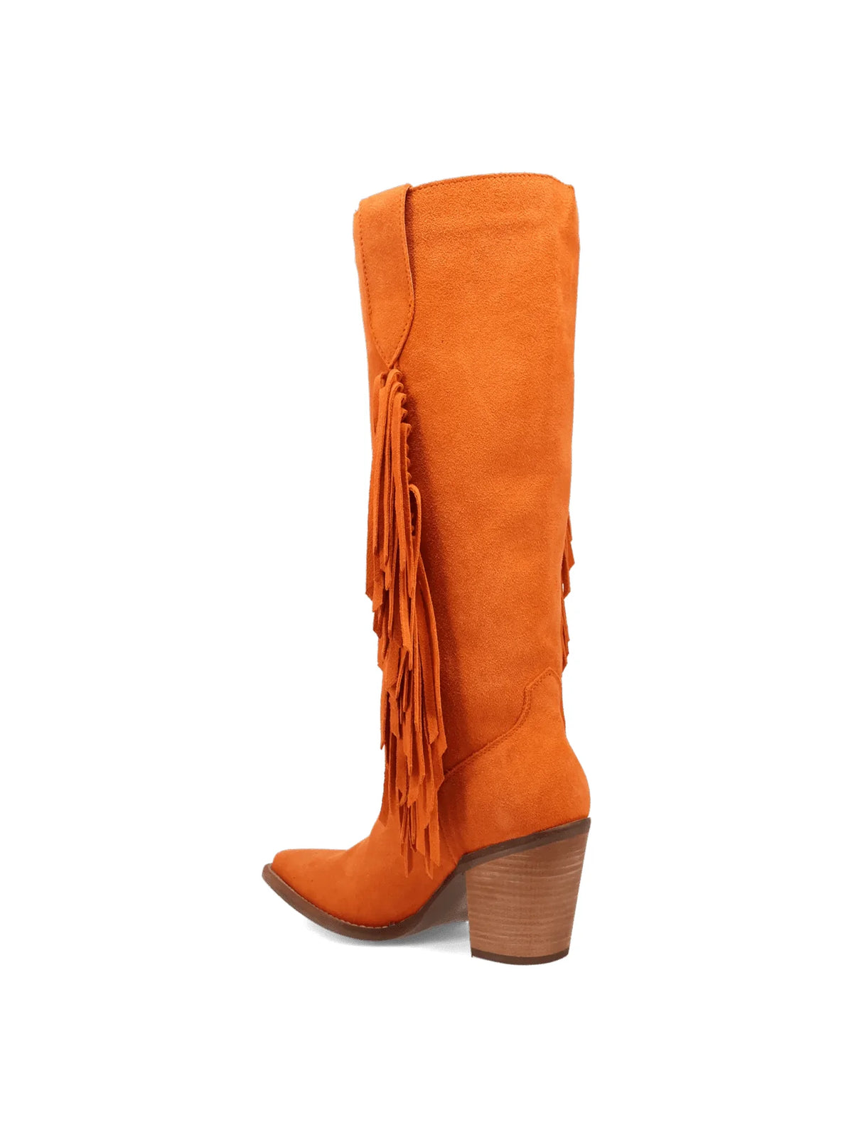 Dingo1969 Twister Fringe Tall Orange Boot