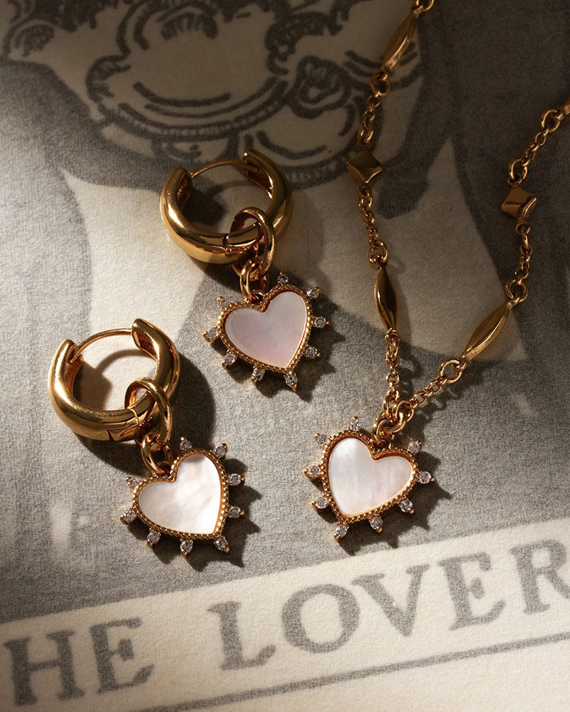 dolce cuore charm heart necklace by luna norte jewelry