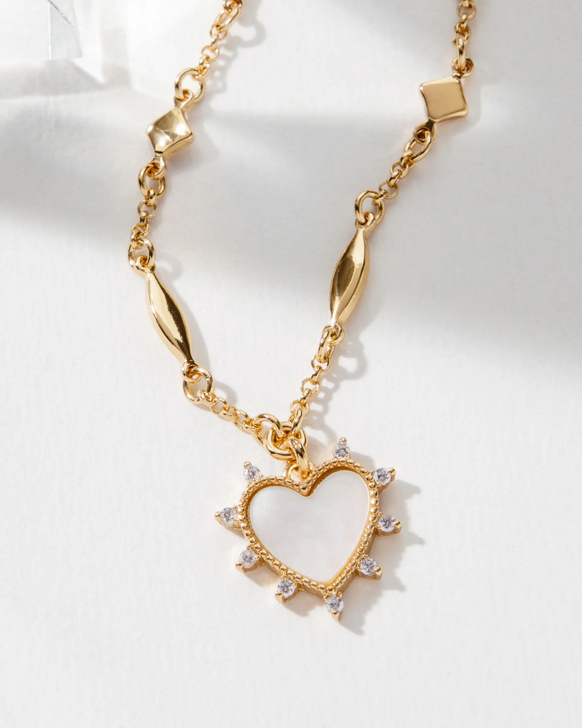 dolce cuore charm heart necklace by luna norte jewelry