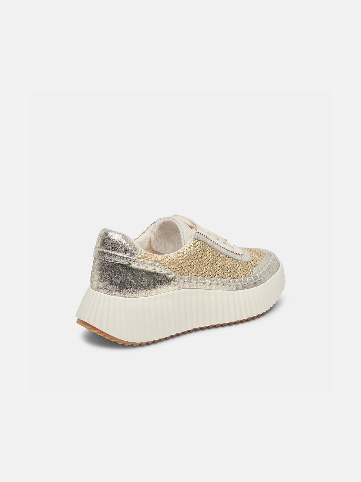 dolce vita dolen sneakers in gold knit