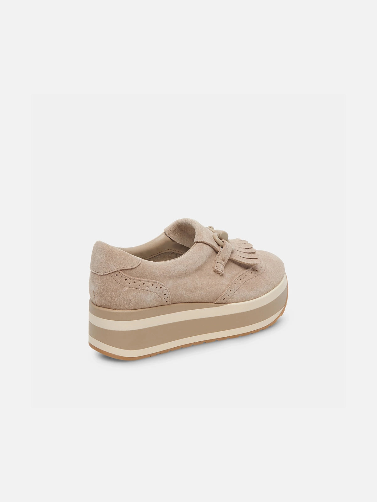 dolce vita jhax platform sneakers in almond suede