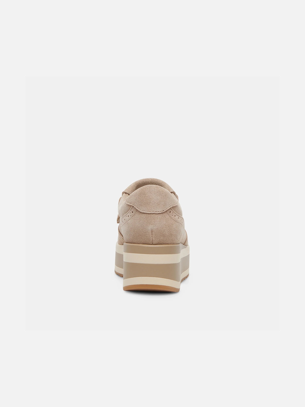 dolce vita jhax platform sneakers in almond suede