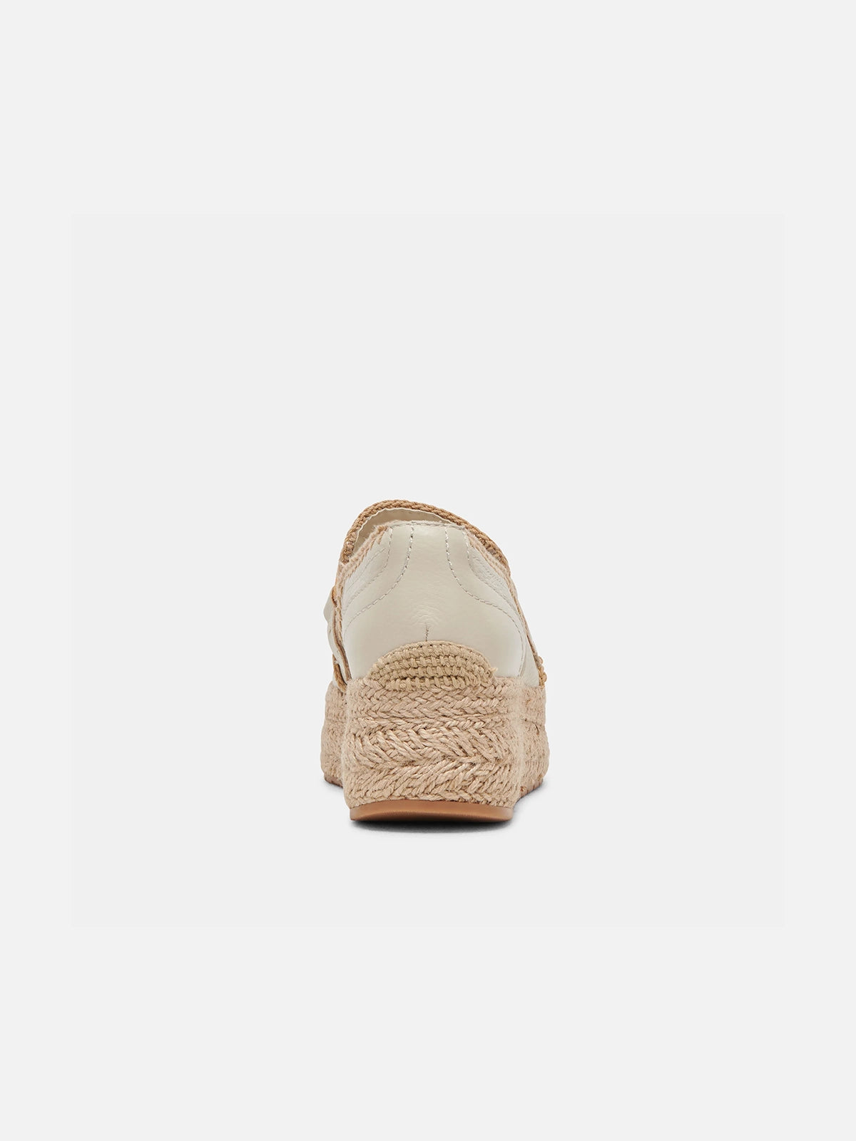 dolce vita jhenee espadrille platform sneakers in ivory leather