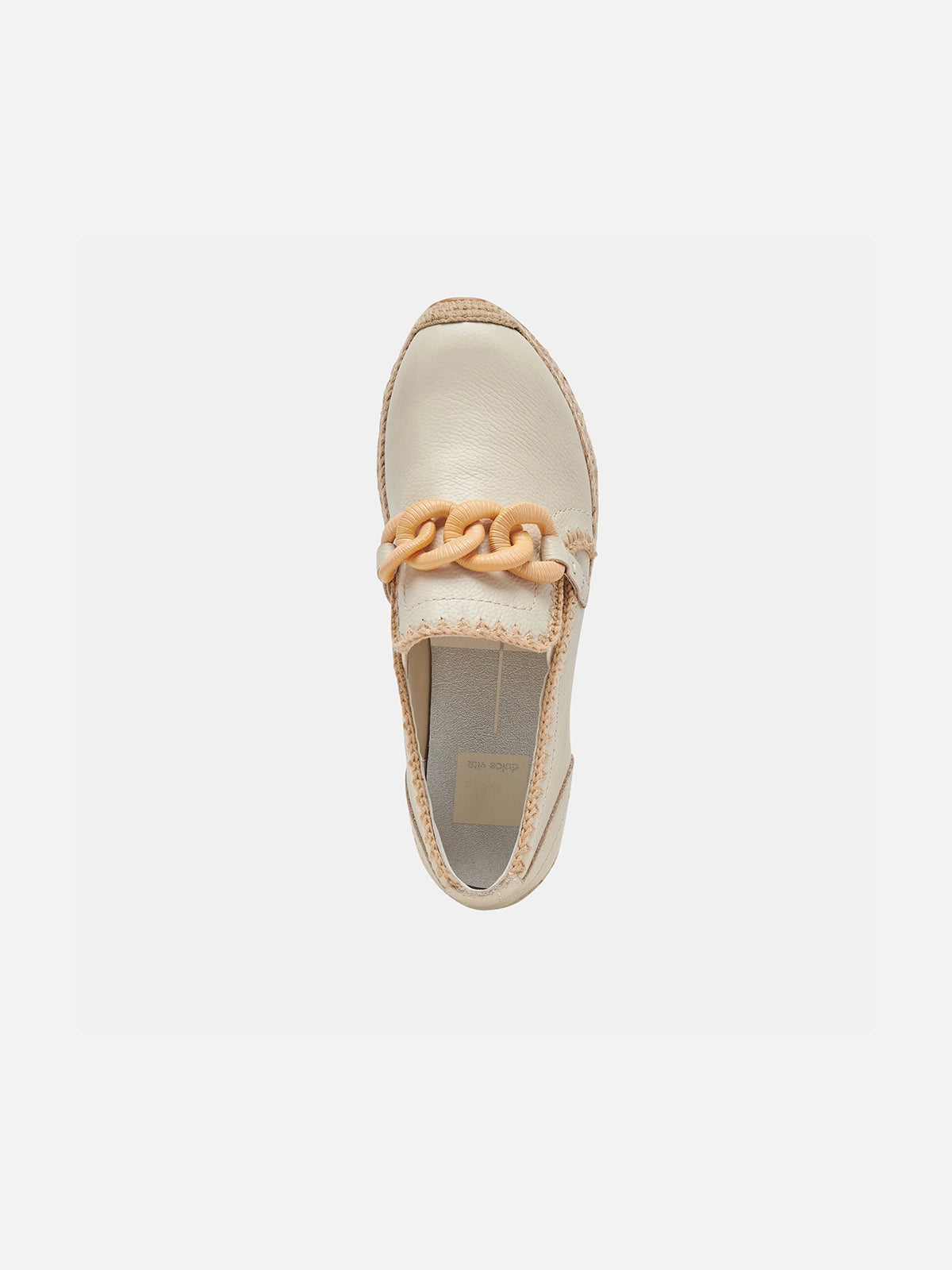 dolce vita jhenee espadrille platform sneakers in ivory leather