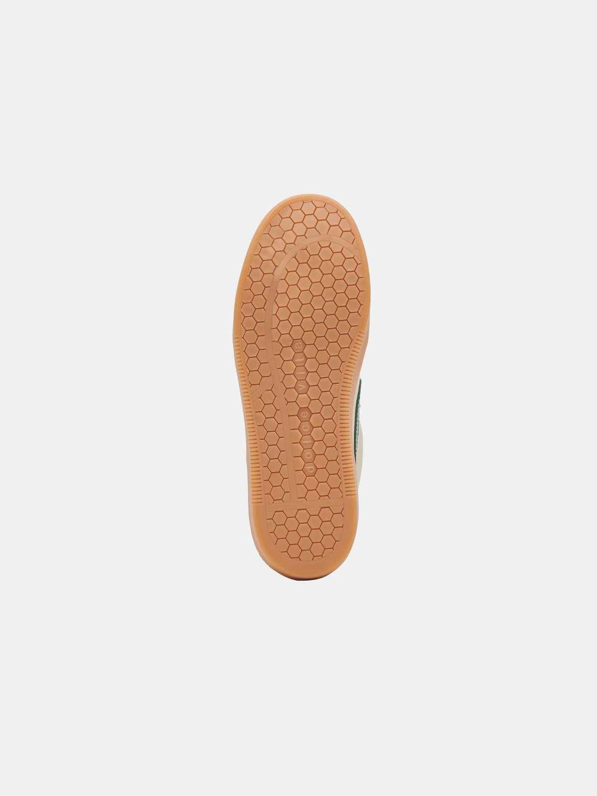 dole vita leather notice sneakers in white and green-bottom