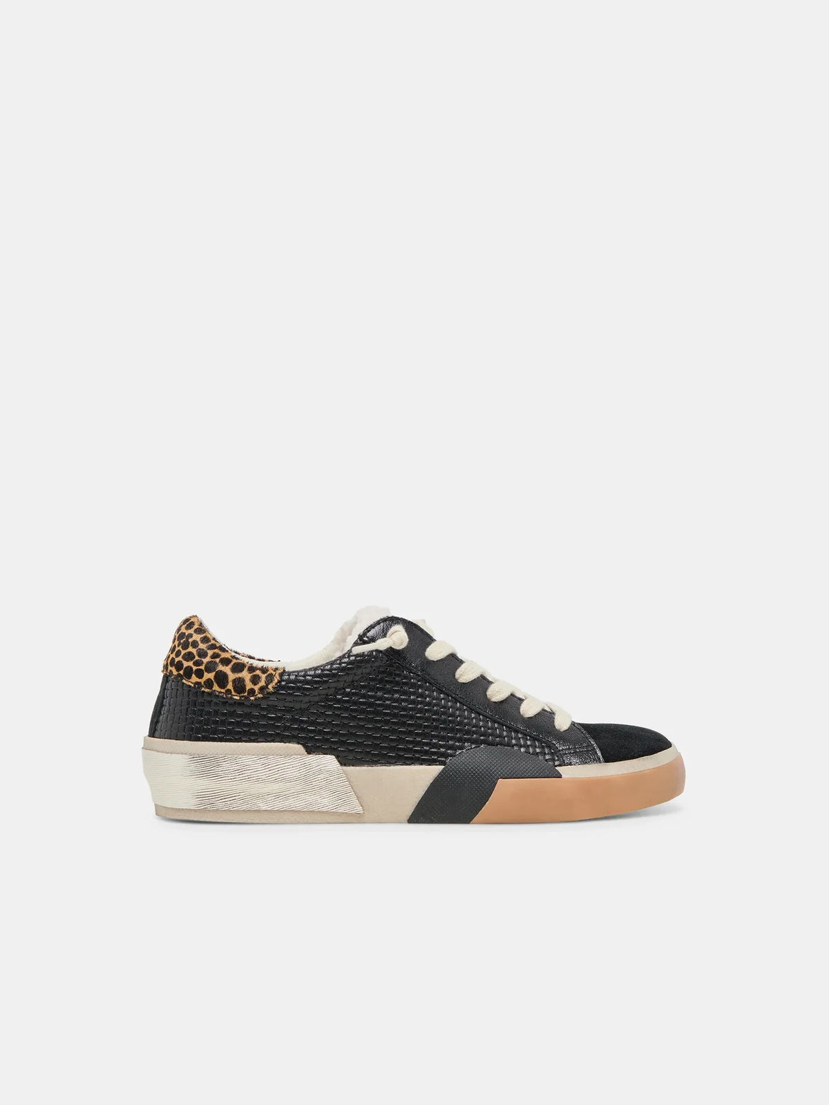 Dolce Vita Zina Woven Plush Sneaker Black Multi