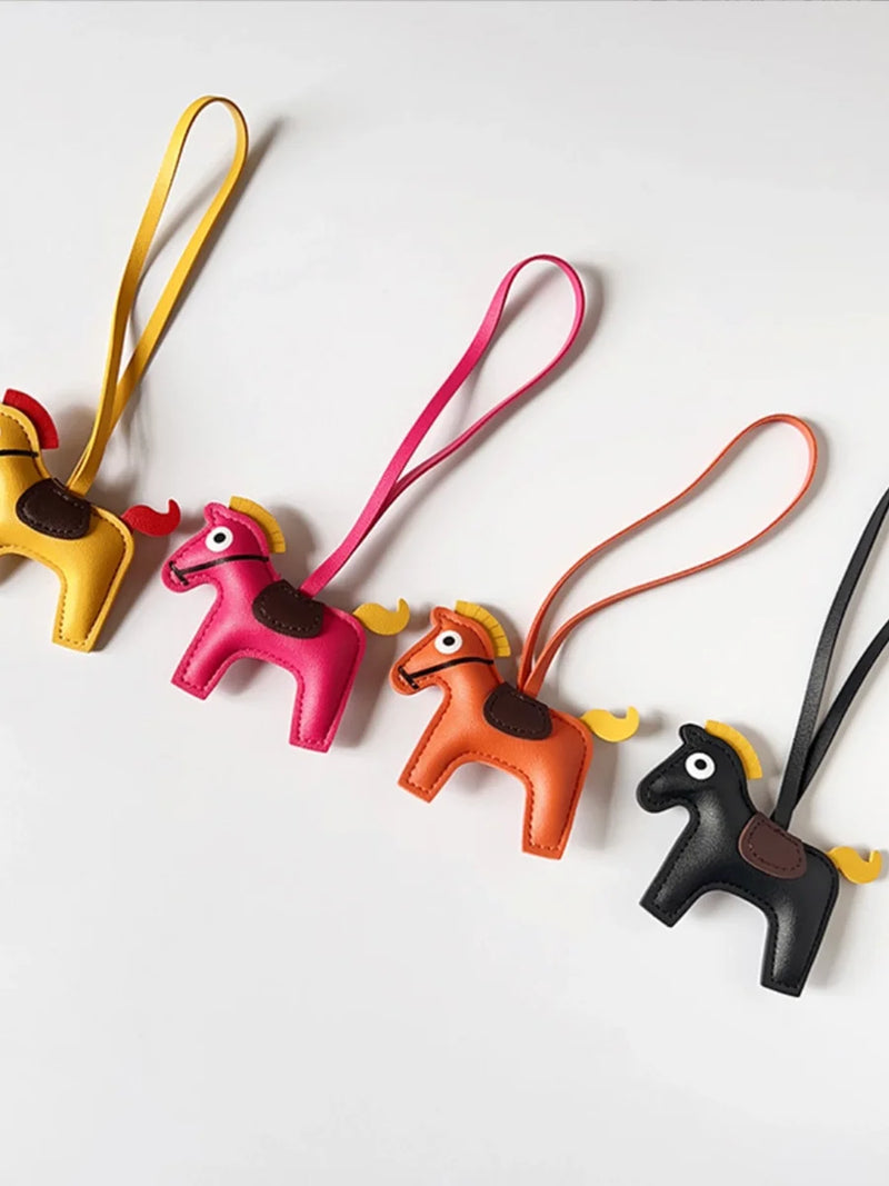 Mini Horse Vegan Faux Leather Bag Charms
