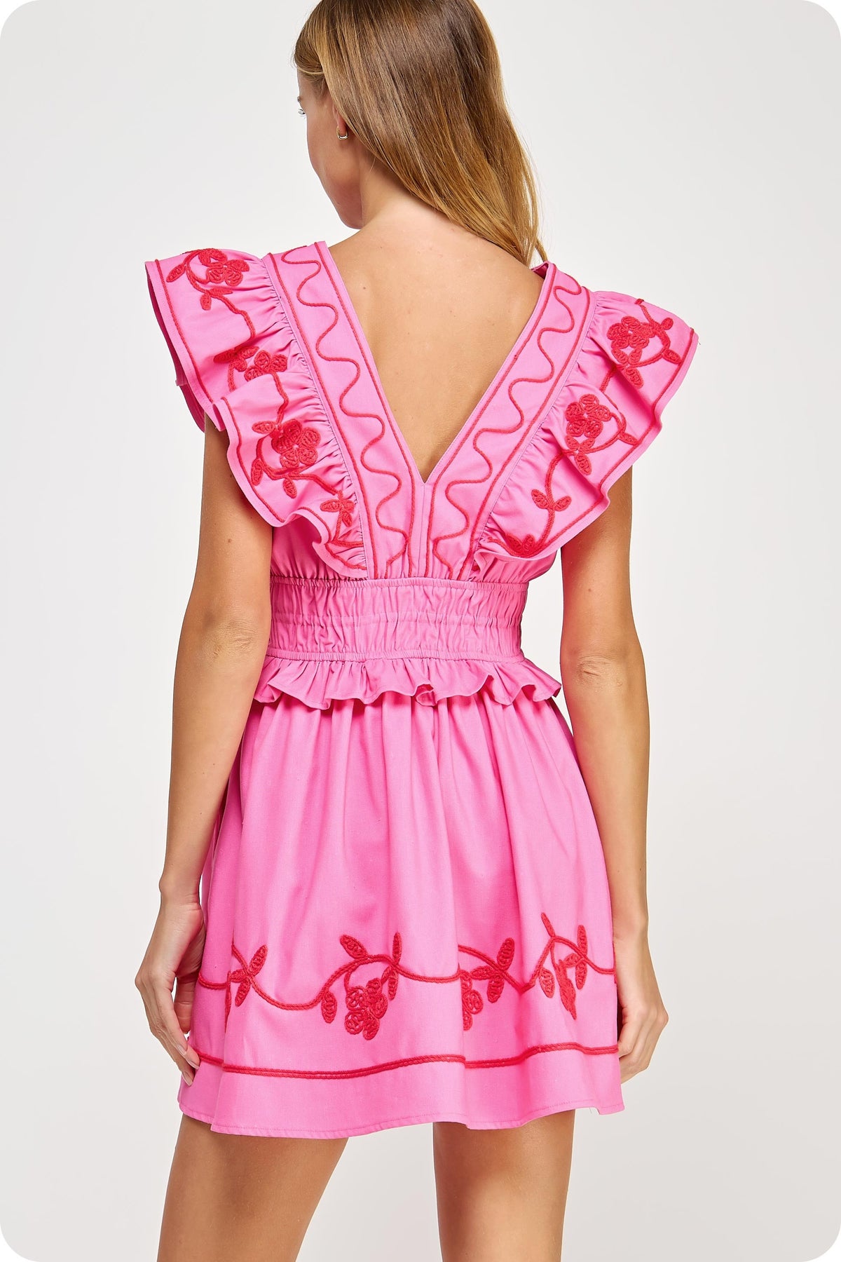 Picture Perfect Ruffle Mini Dress