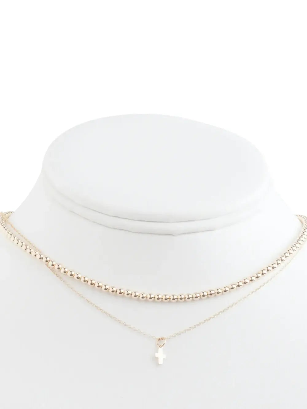 enewton classic 3mm 14k gold-filled beaded chain choker necklace 17"