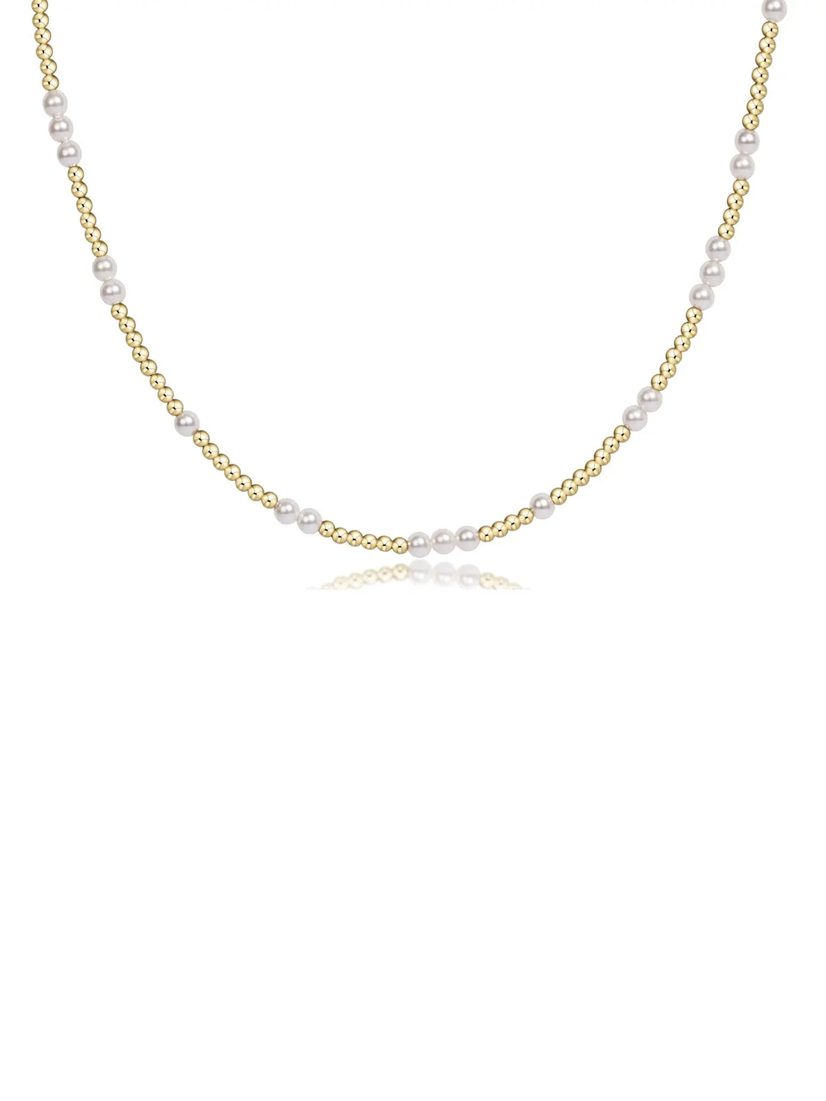 enewton Hope Unwritten 3mm Choker Necklace Pearl 14k Gold-Filled 17"