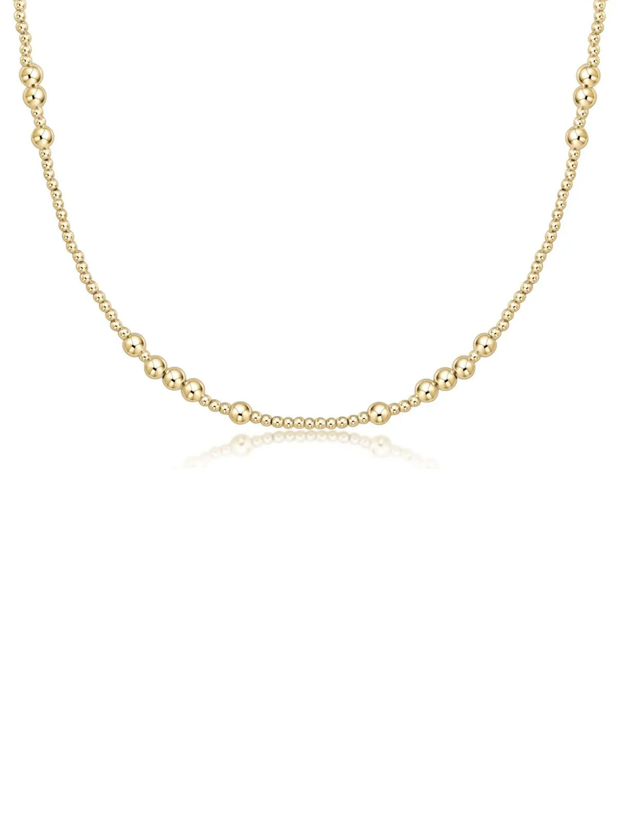 enewton Hope Unwritten 4mm Gold Bead Choker Necklace 17"