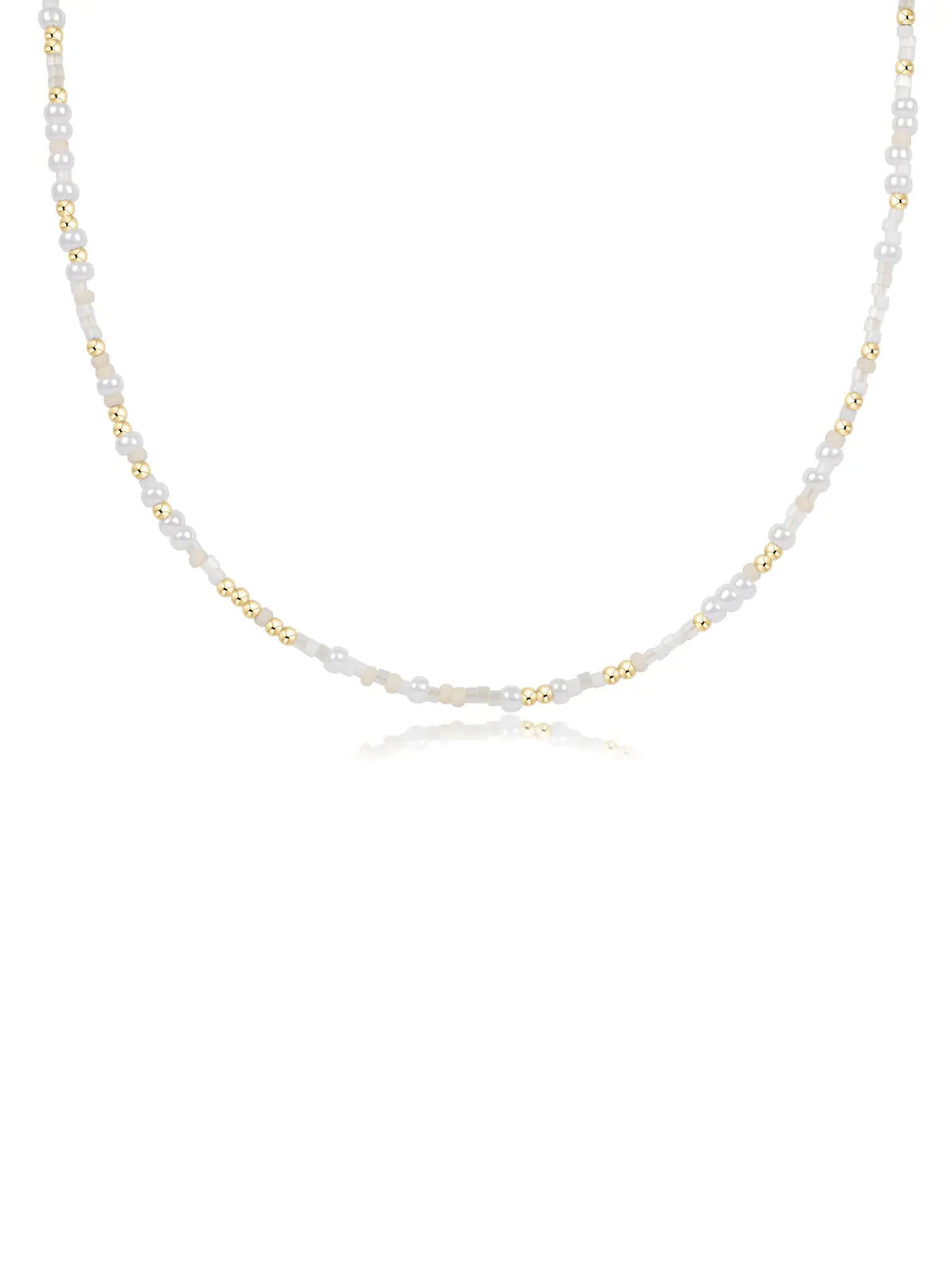 enewton Hope Unwritten 15" Beaded Choker Necklace 14k Gold-Filled Call Me On My Shell Phone