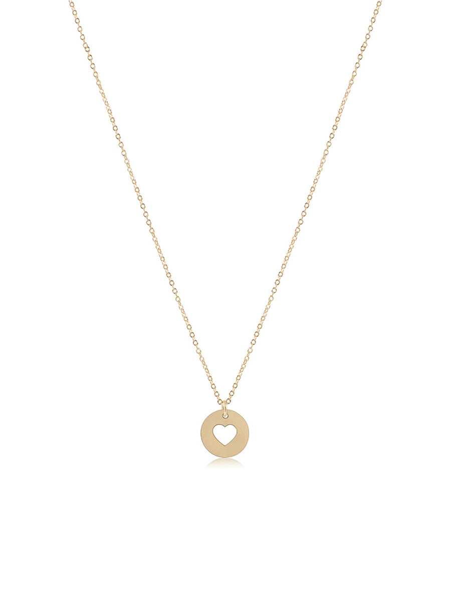 enewton 16" Love Gold Disc Necklace Gold