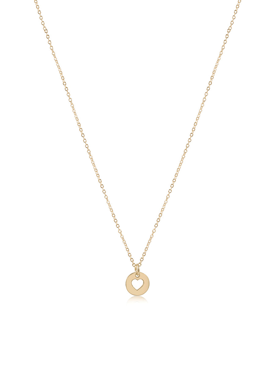 enewton 16" Love Small Gold Disc Necklace Gold