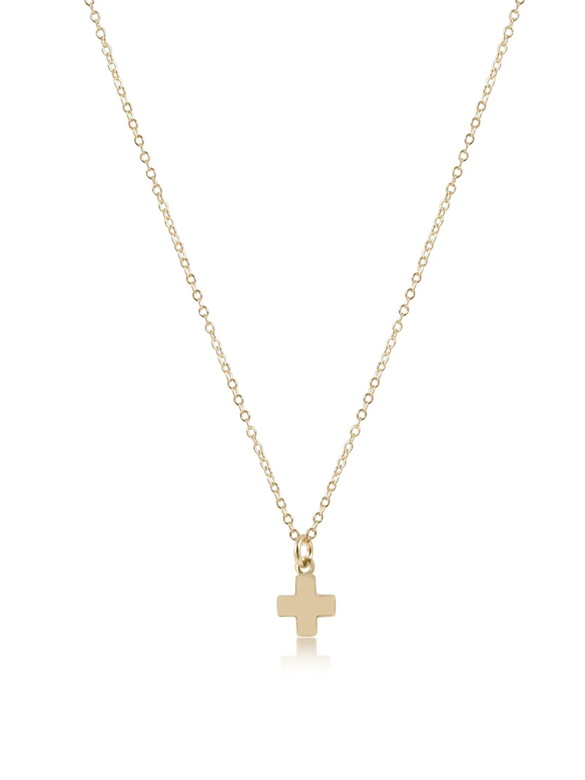 enewton 16" Signature Cross Small Gold Charm Necklace Gold