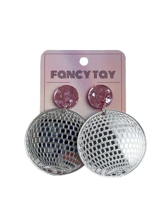Disco Ball Dangle Earrings