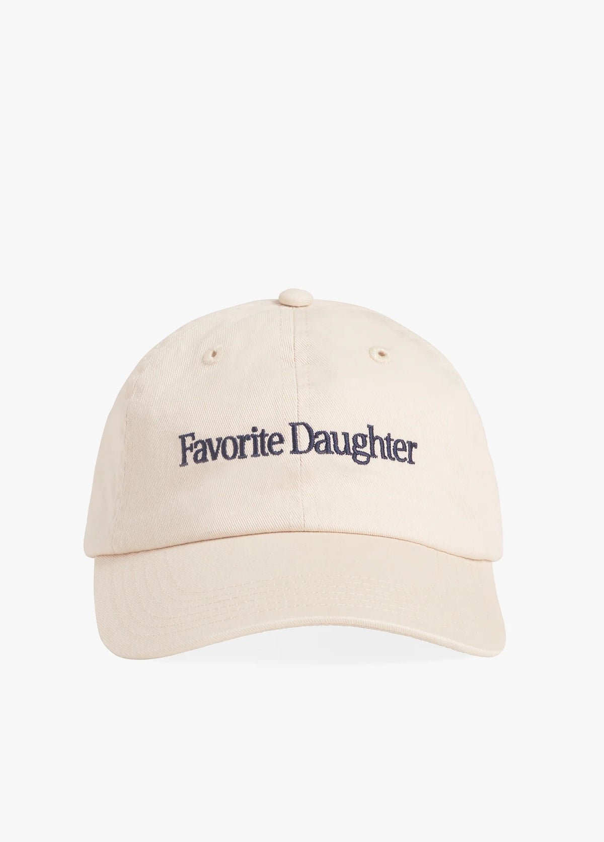 Favorite Daughter Classic Logo Baseball Hat Khaki Navy