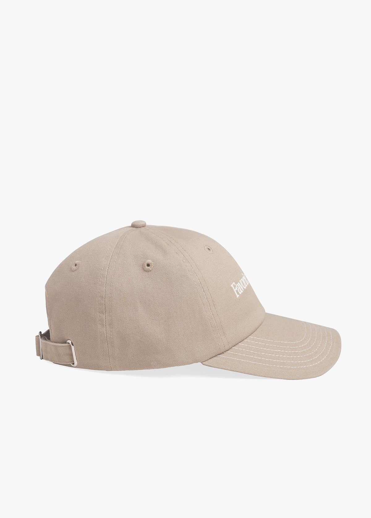 Favorite Daughter Classic Logo Baseball Hat Taupe Ivory