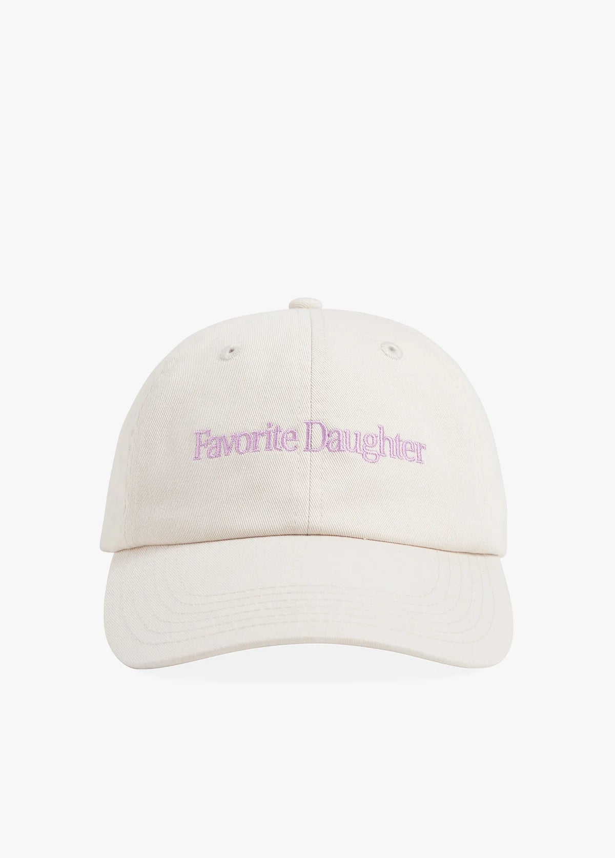 Favorite Daughter Classic Logo Baseball Hat Khaki Lavender