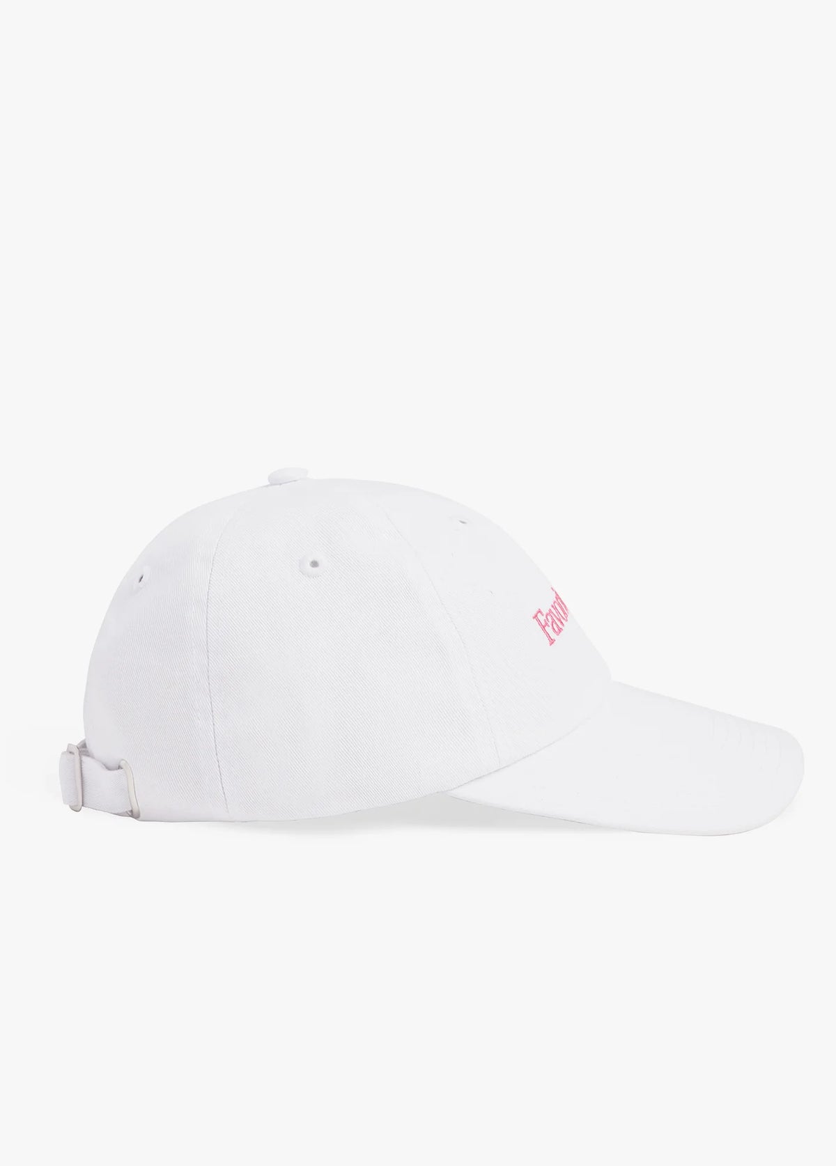 Favorite Daughter Classic Logo Baseball Heart Hat White Pink