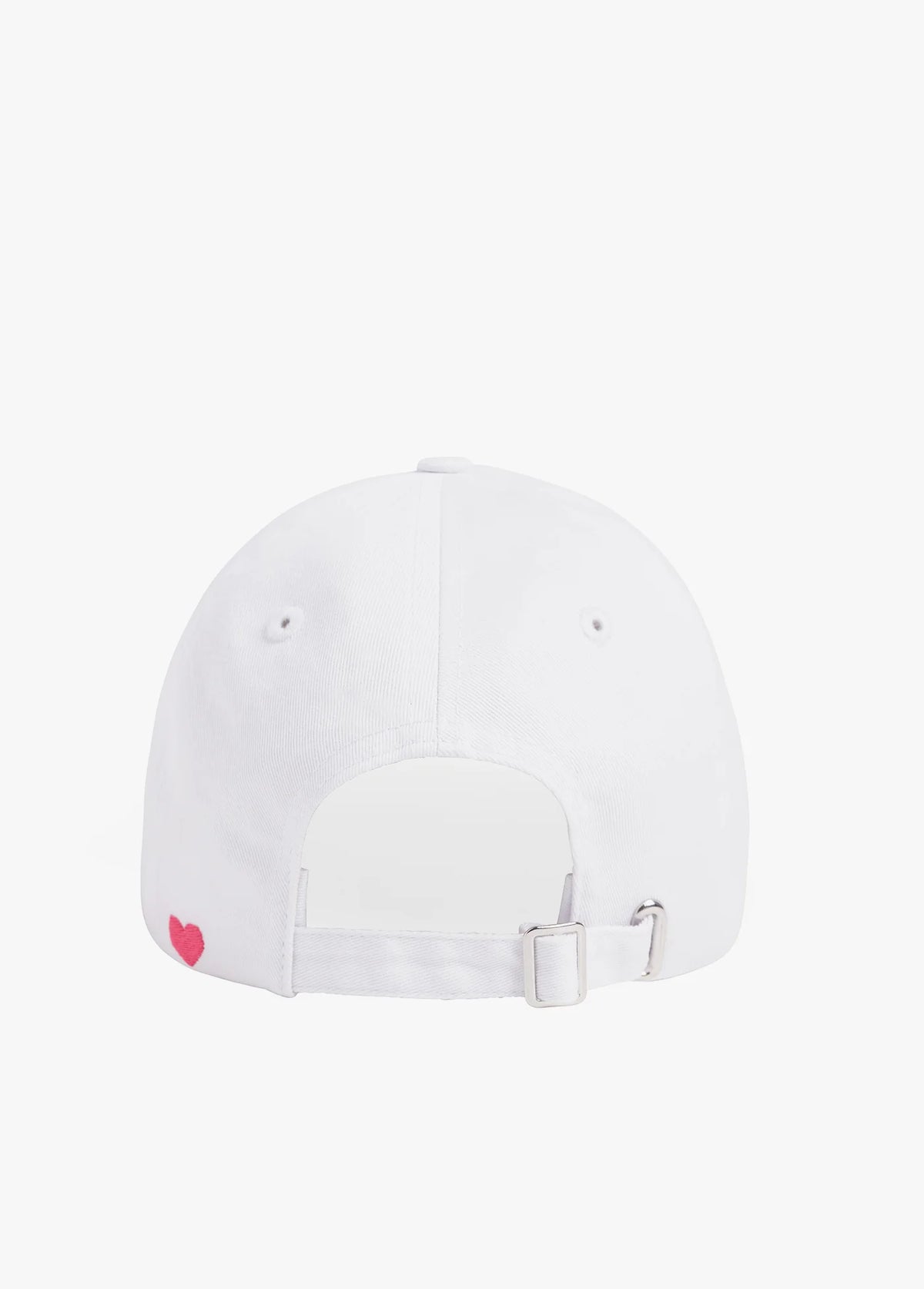 Favorite Daughter Classic Logo Baseball Heart Hat White Pink