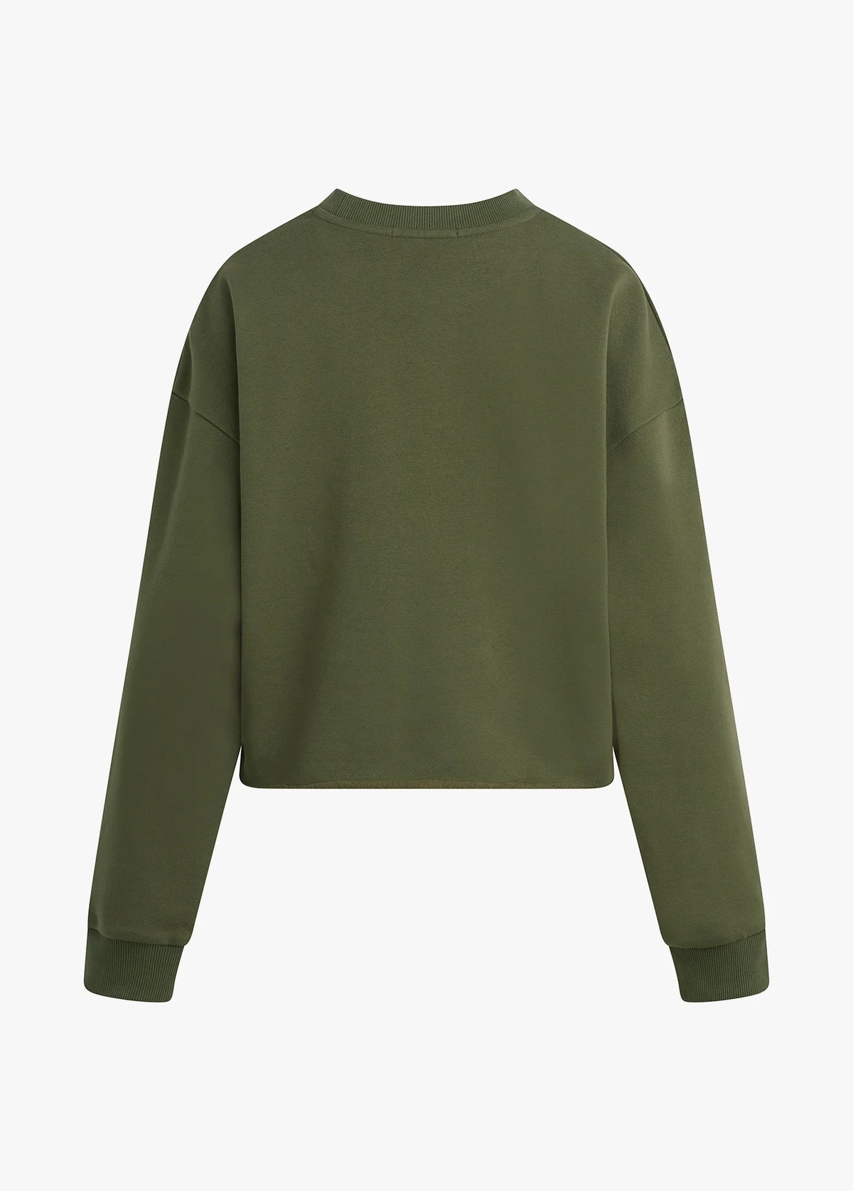 Favorite Daughter The Cropped Collegiate Sweatshirt Smoketree Gardenia