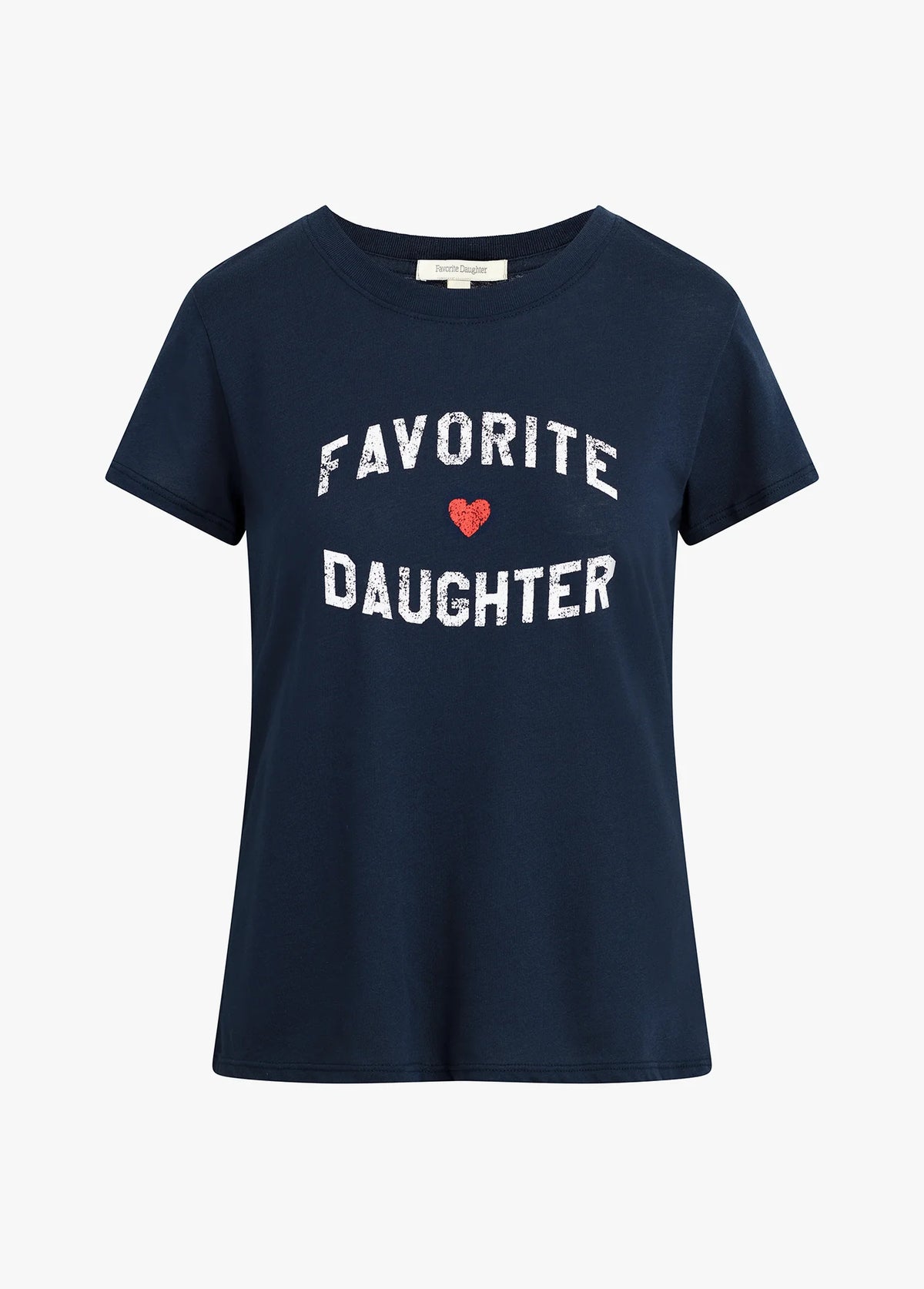Favorite Daughter Logo Tee Navy White