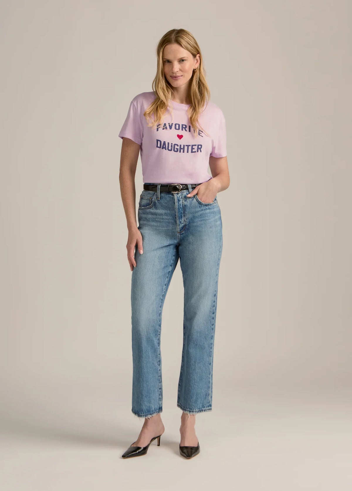 Favorite Daughter Logo Tee Wisteria Veneti