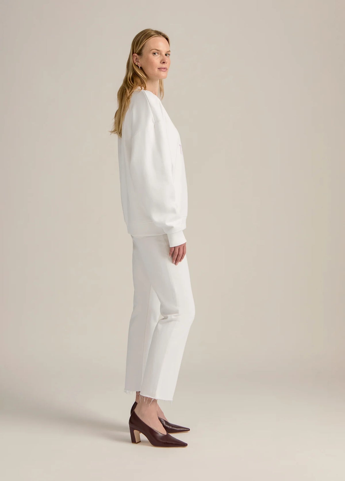 Favorite Daughter Mom Of The Year Sweatshirt in white wisteria