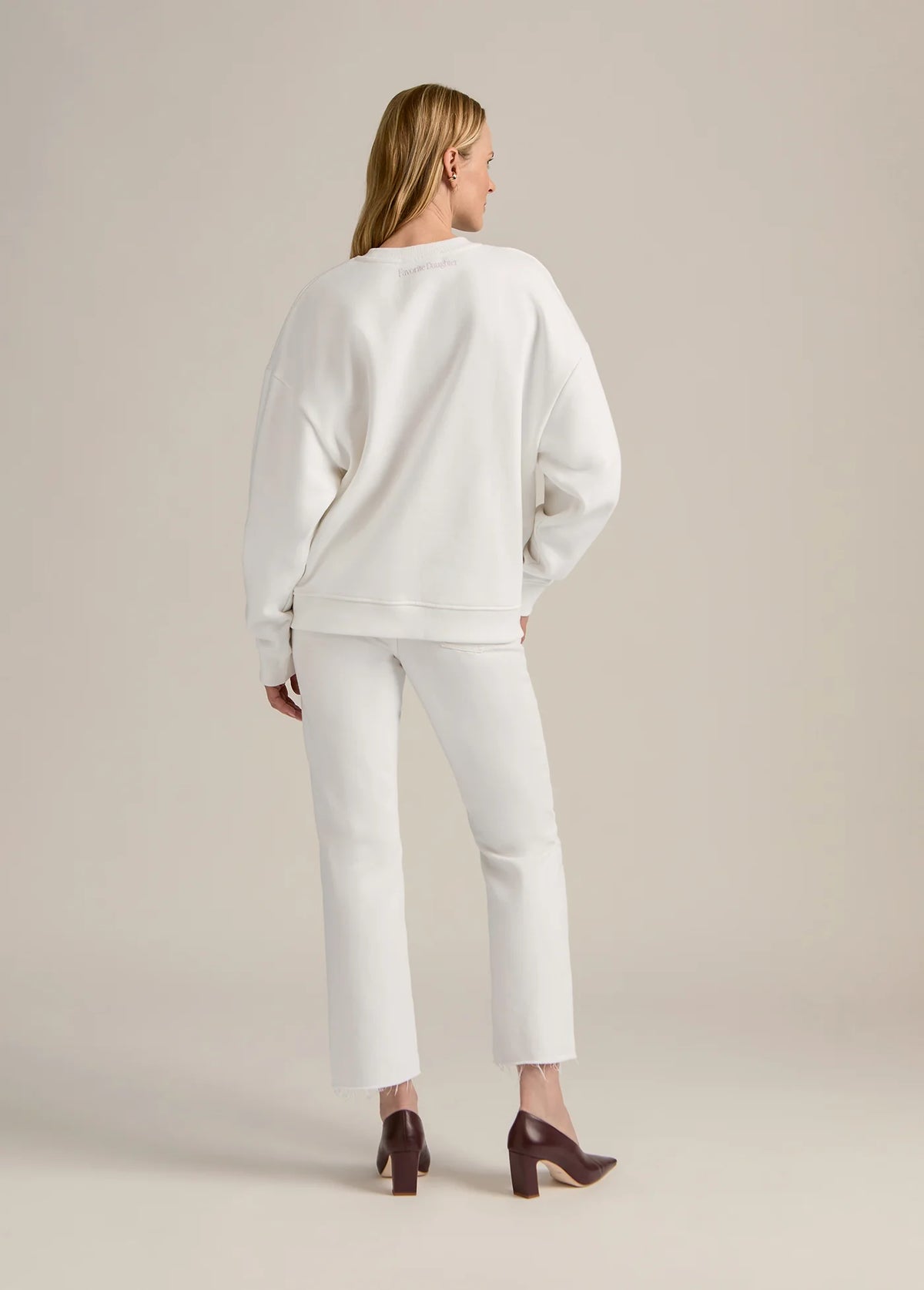 Favorite Daughter Mom Of The Year Sweatshirt in white wisteria