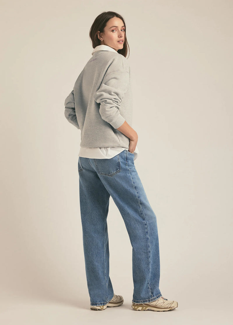 Favorite Daughter Mom's Favorite Sweatshirt Heather Grey Pink