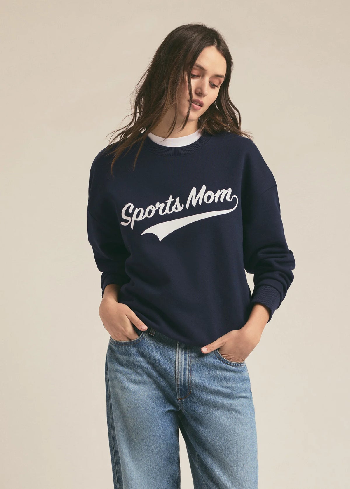 Favorite Daughter Sports Mom Sweatshirt in navy