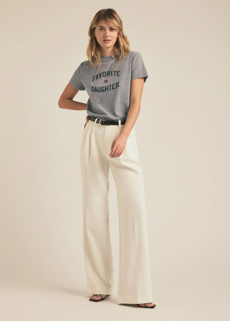 Favorite Daughter Logo Tee Heather Gray