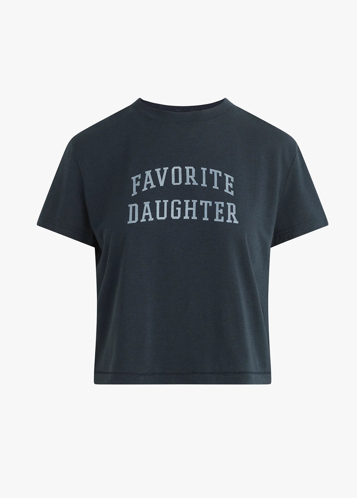 Favorite Daughter The Cropped Collegiate Tee Navy