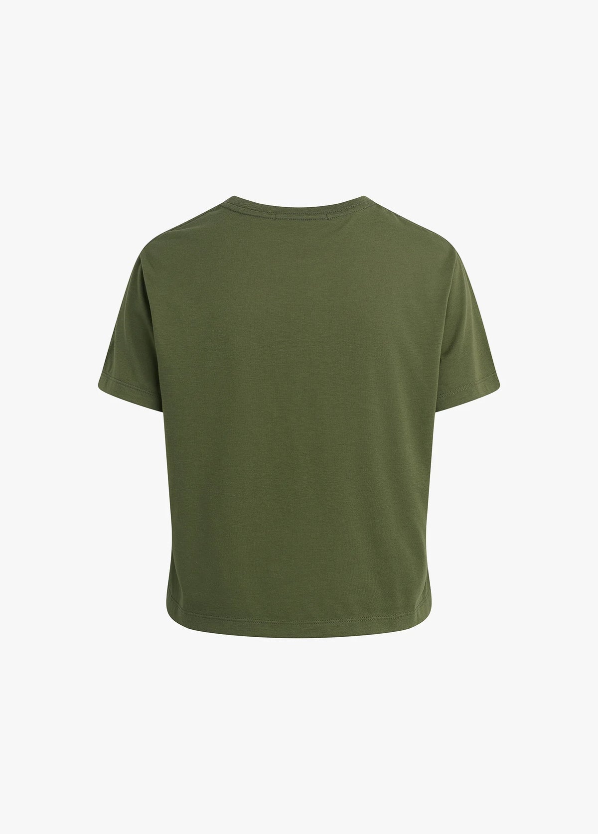 Favorite Daughter The Cropped Collegiate Tee Smoketree Gardenia