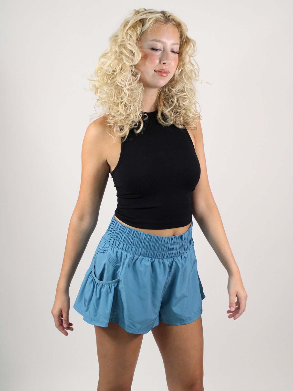 FP Movement Get Your Flirt On Shorts Celestial Blue