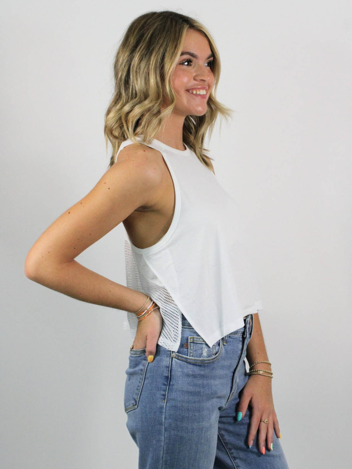 FP Movement Tempo Flash Finish Tank White