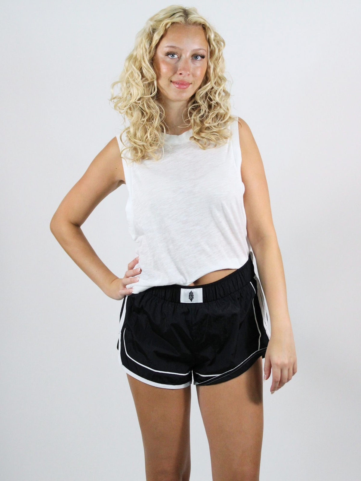 FP Movement Varsity Blues Shorts Black Combo