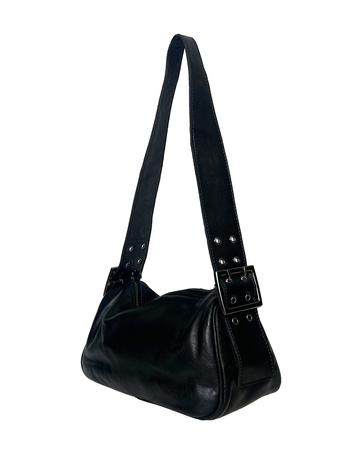 Free People Arm Candy Leather Bag Black