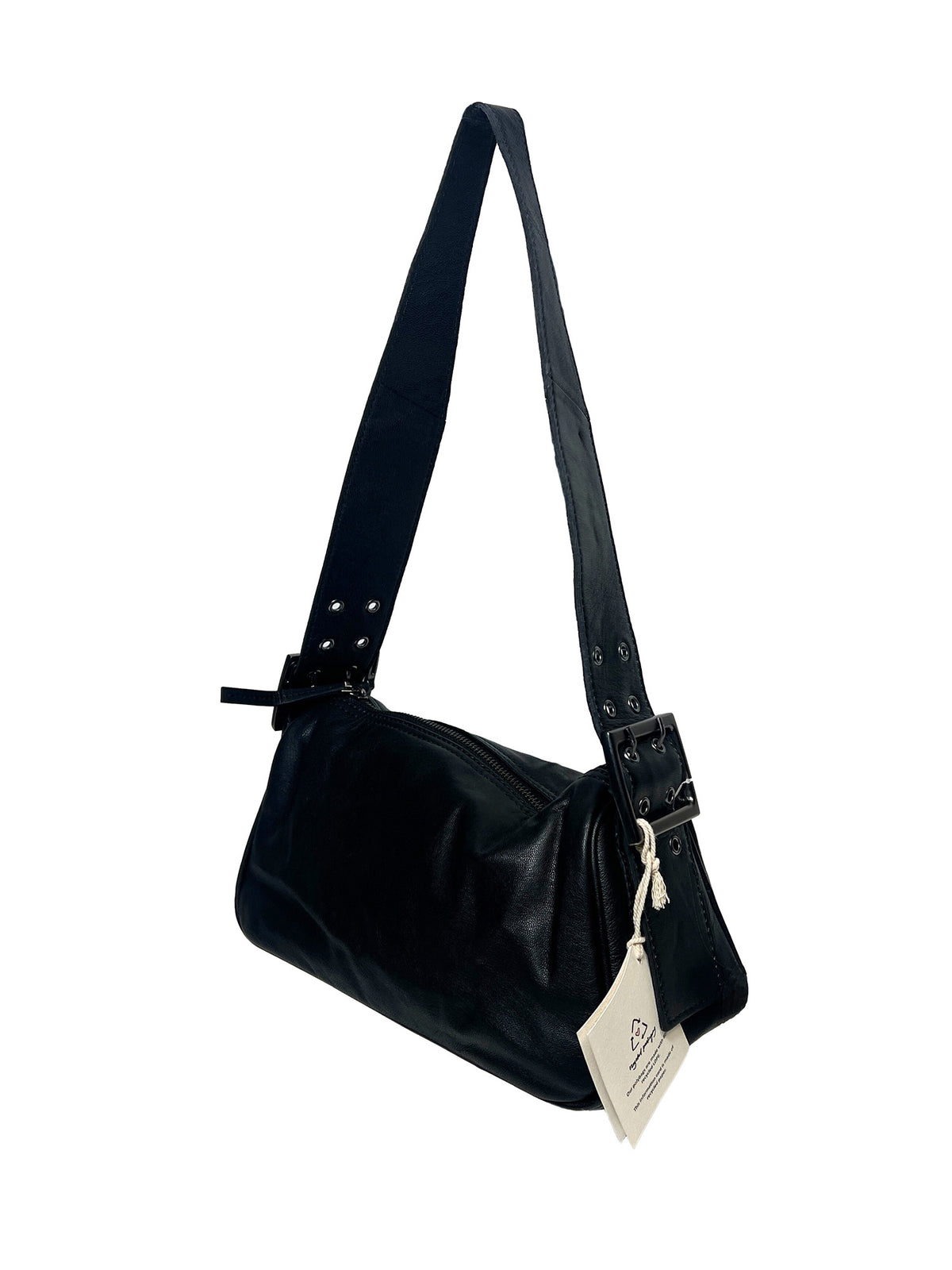 Free People Arm Candy Leather Bag Black